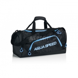 Torba sportowa, na basen, na siłownie, rozmiar L czarno-niebieski Aqua-Speed